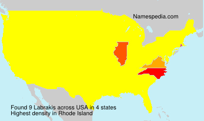 Surname Labrakis in USA Surname Labrakis in USA