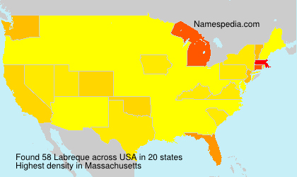 Surname Labreque in USA Surname Labreque in USA