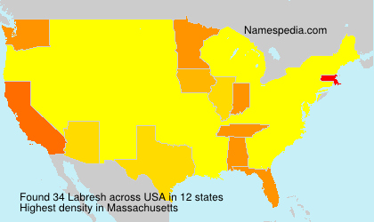 Surname Labresh in USA Surname Labresh in USA