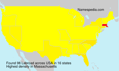 Surname Labroad in USA Surname Labroad in USA
