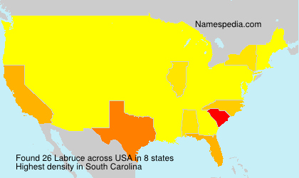 Surname Labruce in USA Surname Labruce in USA