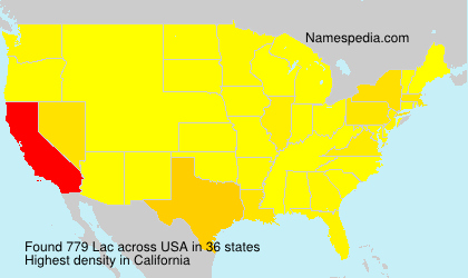 Surname Lac in USA Surname Lac in USA