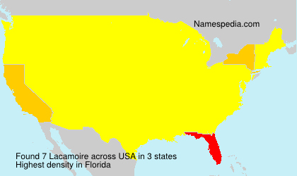 Surname Lacamoire in USA Surname Lacamoire in USA