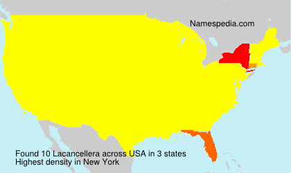 Surname Lacancellera in USA Surname Lacancellera in USA