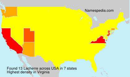 Surname Lacherre in USA Surname Lacherre in USA