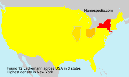 Surname Lackemann in USA Surname Lackemann in USA