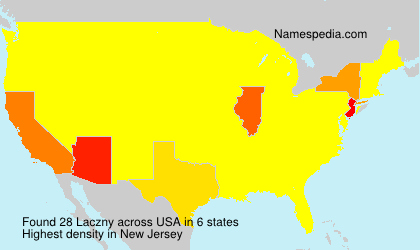 Surname Laczny in USA