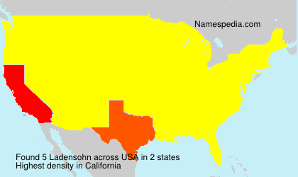 Surname Ladensohn in USA Surname Ladensohn in USA