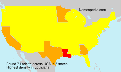 Surname Ladette in USA Surname Ladette in USA