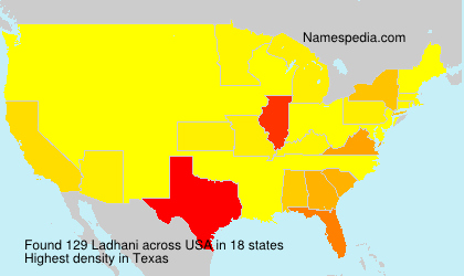Surname Ladhani in USA Surname Ladhani in USA