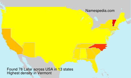 Surname Lafar in USA Surname Lafar in USA