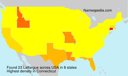 Surname Laffargue in USA