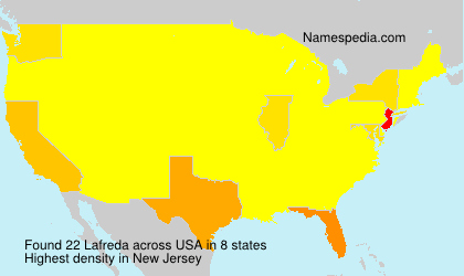 Surname Lafreda in USA Surname Lafreda in USA