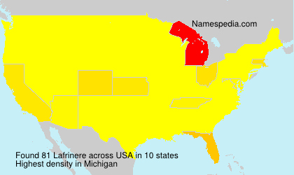 Surname Lafrinere in USA Surname Lafrinere in USA
