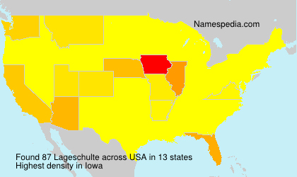 Surname Lageschulte in USA Surname Lageschulte in USA