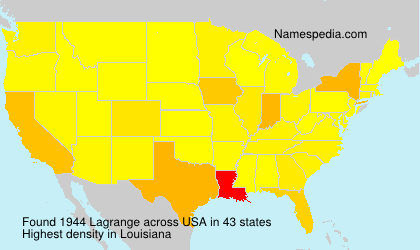 Surname Lagrange in USA Surname Lagrange in USA