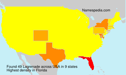 Surname Lagrenade in USA Surname Lagrenade in USA