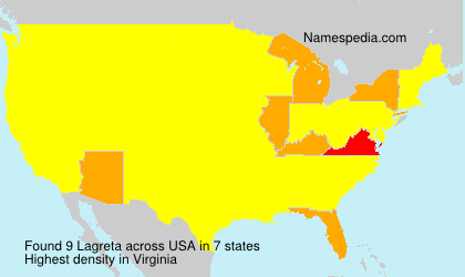 Surname Lagreta in USA Surname Lagreta in USA