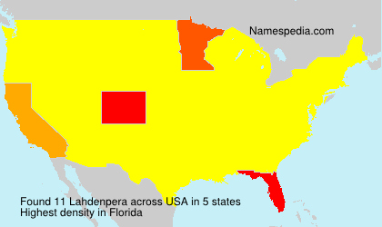 Surname Lahdenpera in USA Surname Lahdenpera in USA