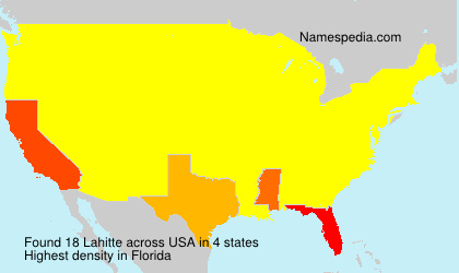 Surname Lahitte in USA Surname Lahitte in USA