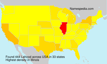 Surname Lahood in USA Surname Lahood in USA