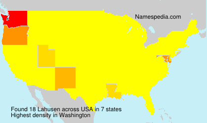 Surname Lahusen in USA Surname Lahusen in USA