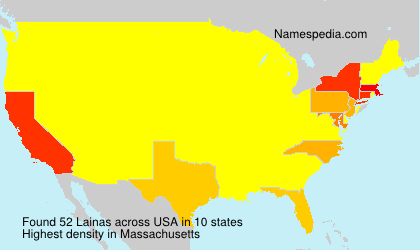 Surname Lainas in USA Surname Lainas in USA