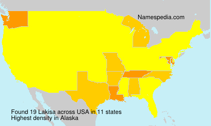 Surname Lakisa in USA Surname Lakisa in USA