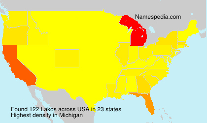 Surname Lakos in USA Surname Lakos in USA