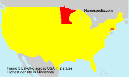 Surname Lakotko in USA Surname Lakotko in USA