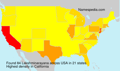 Surname Lakshminarayana in USA Surname Lakshminarayana in USA