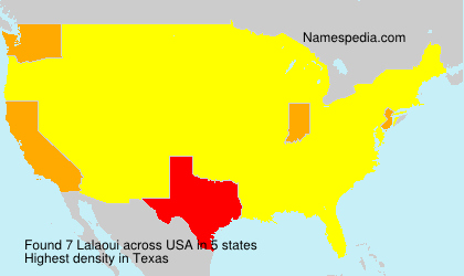 Surname Lalaoui in USA Surname Lalaoui in USA