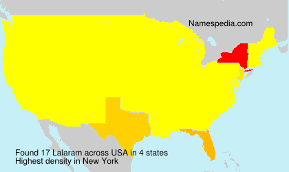 Surname Lalaram in USA Surname Lalaram in USA