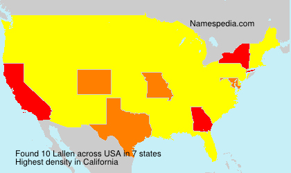 Surname Lallen in USA Surname Lallen in USA
