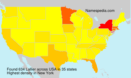 Surname Lallier in USA Surname Lallier in USA
