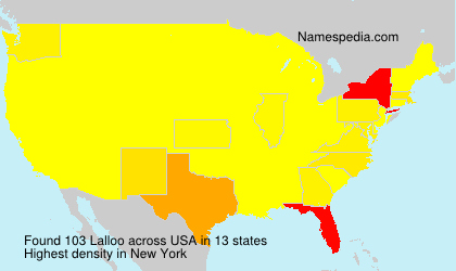 Surname Lalloo in USA Surname Lalloo in USA