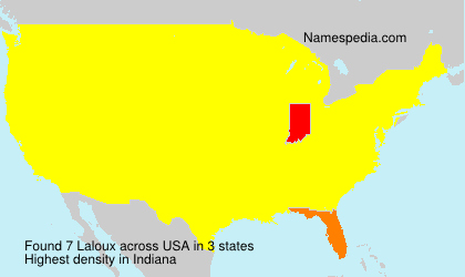 Surname Laloux in USA Surname Laloux in USA