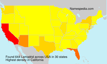 Surname Lamadrid in USA Surname Lamadrid in USA