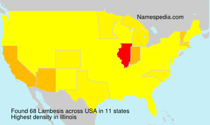 Surname Lambesis in USA Surname Lambesis in USA