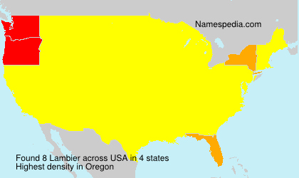Surname Lambier in USA Surname Lambier in USA
