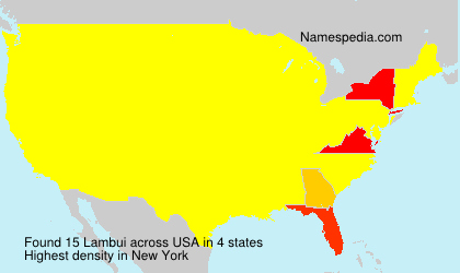 Surname Lambui in USA Surname Lambui in USA