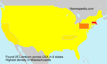 Surname Lamburn in USA Surname Lamburn in USA