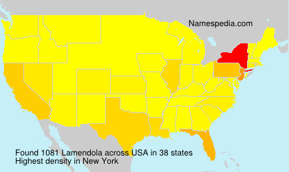 Surname Lamendola in USA Surname Lamendola in USA