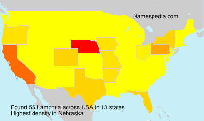 Surname Lamontia in USA Surname Lamontia in USA