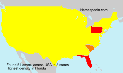 Surname Lamoru in USA