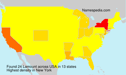 Surname Lamount in USA Surname Lamount in USA