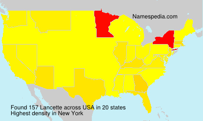 Surname Lancette in USA Surname Lancette in USA