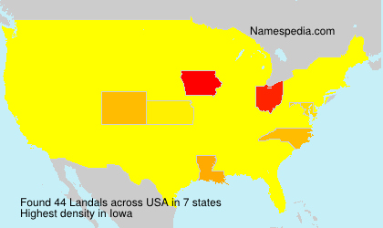 Surname Landals in USA Surname Landals in USA