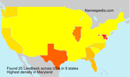 Surname Landbeck in USA Surname Landbeck in USA