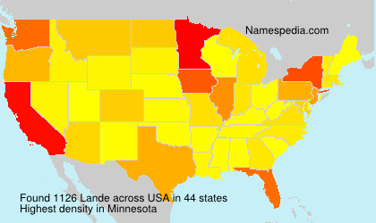 Surname Lande in USA Surname Lande in USA